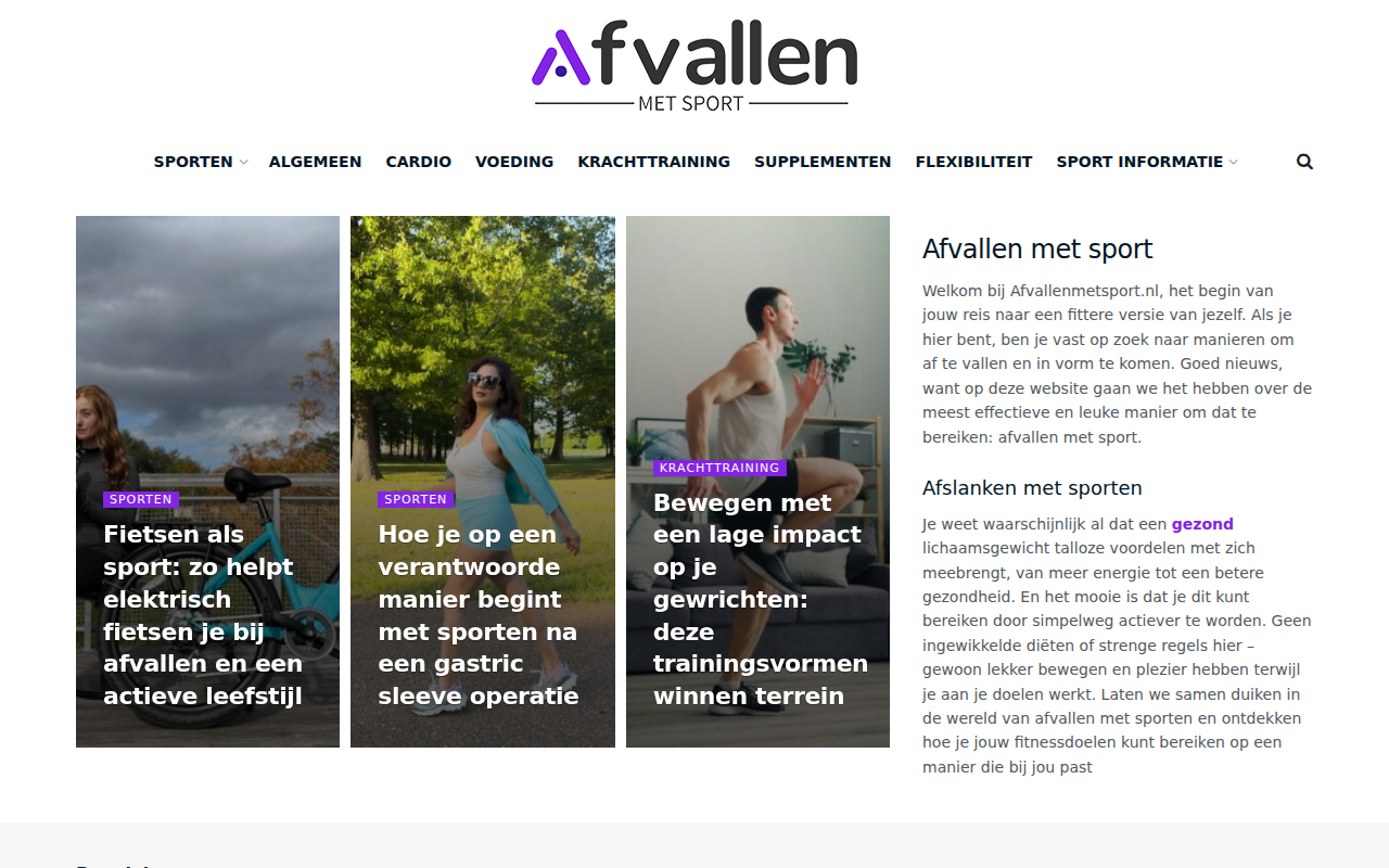 afvallenmetsport.nl