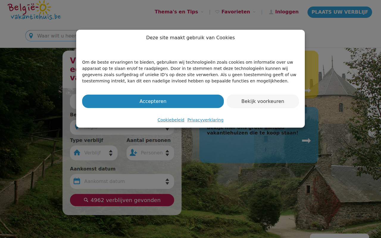 belgie-vakantiehuis.be