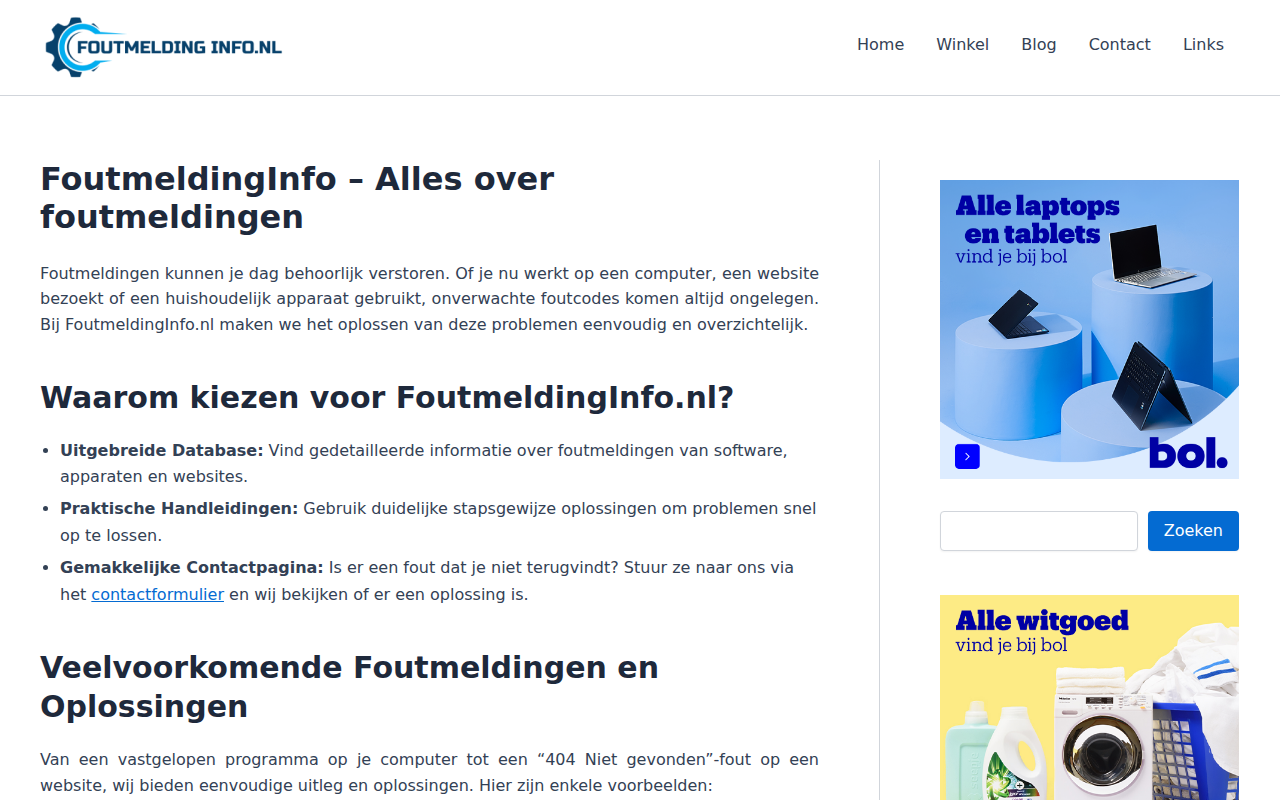 foutmeldinginfo.nl