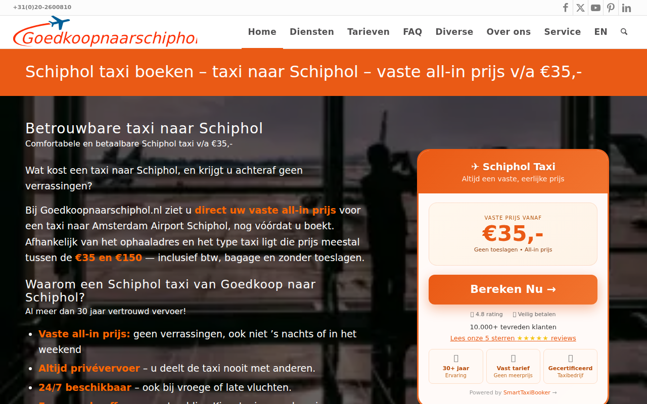 goedkoopnaarschiphol.nl