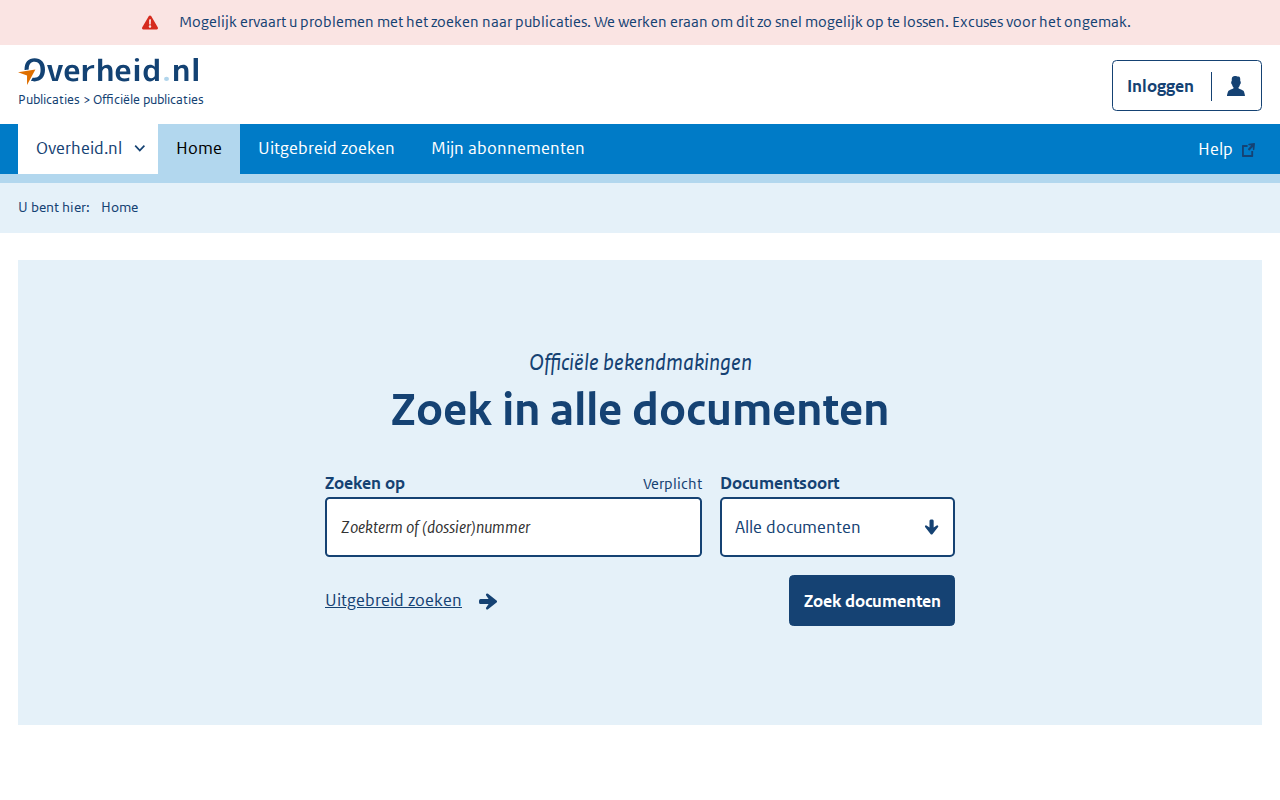 officielebekendmakingen.nl