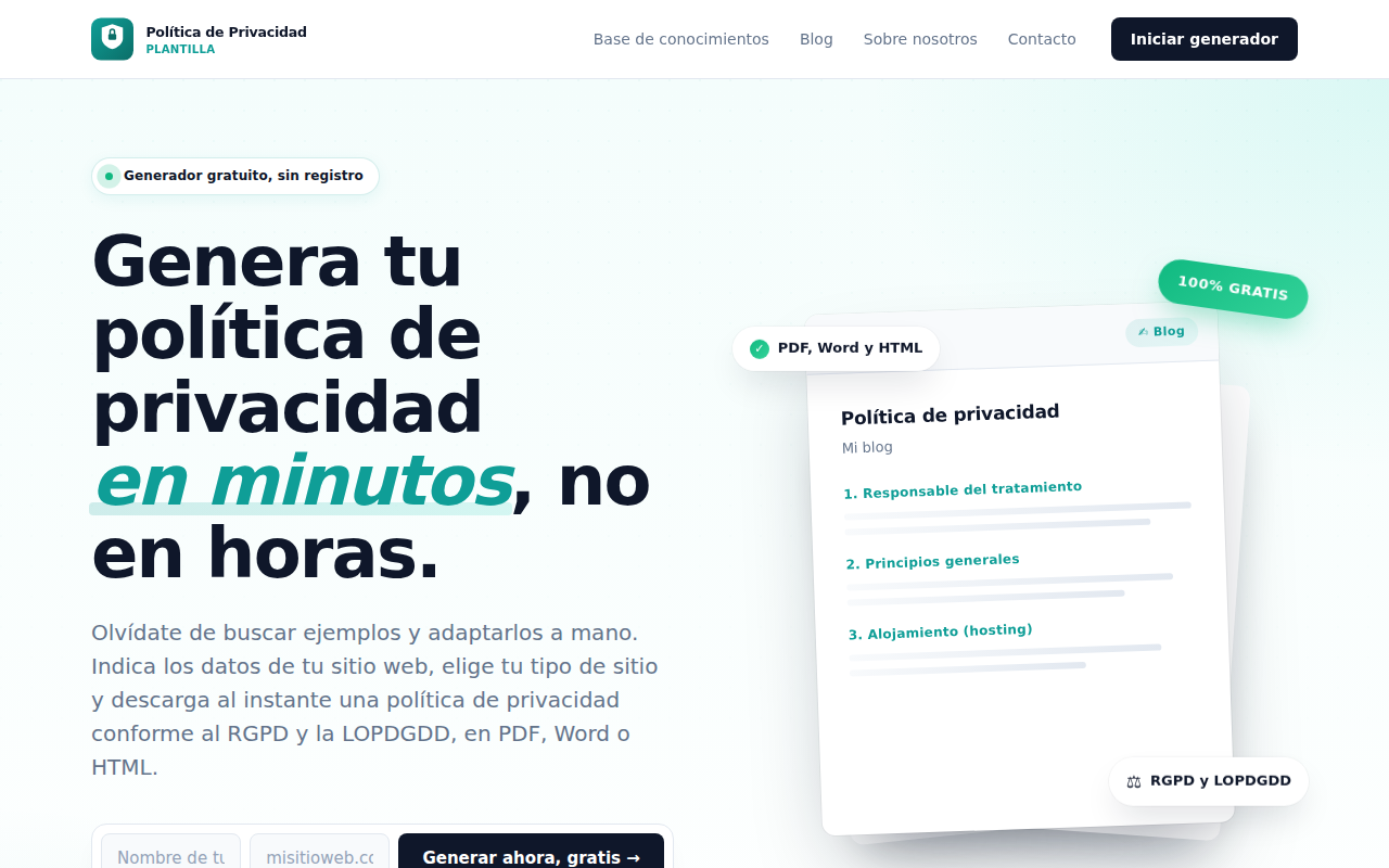 politicadeprivacidadplantilla.com
