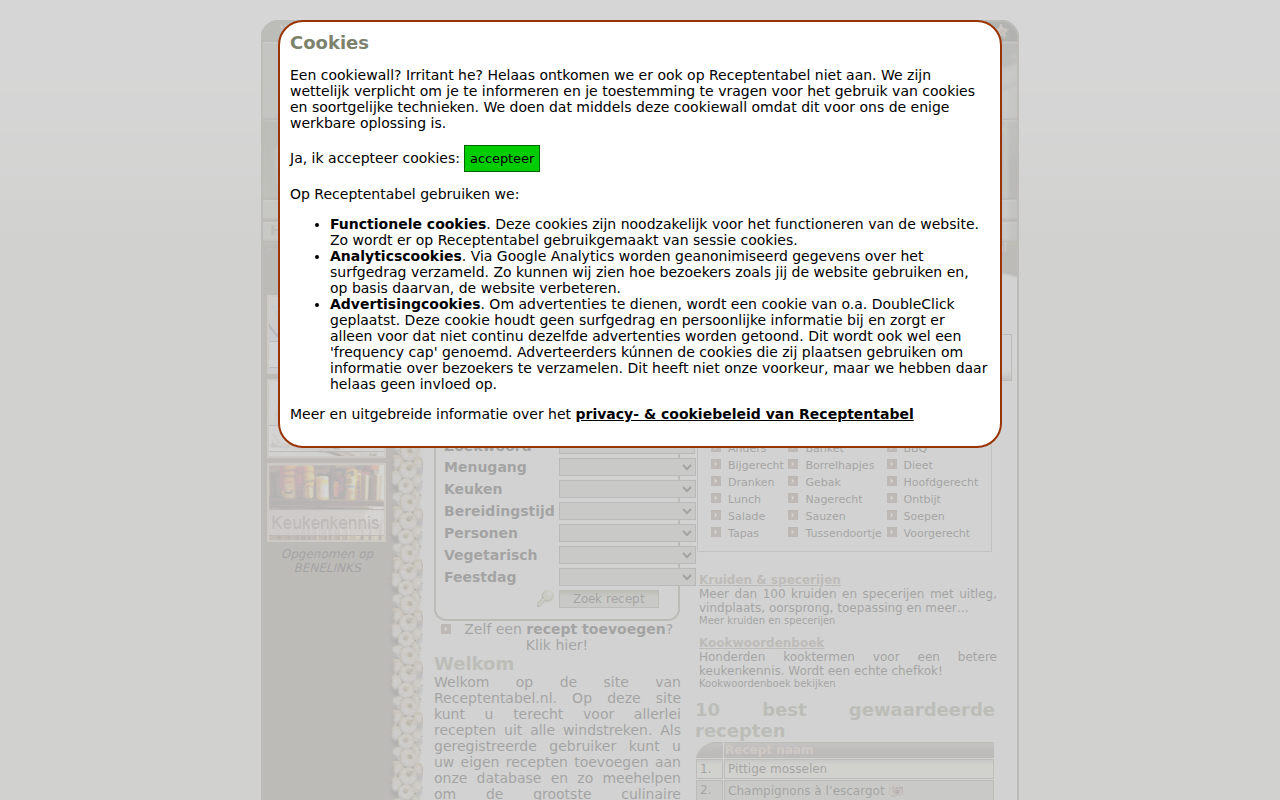 receptentabel.nl