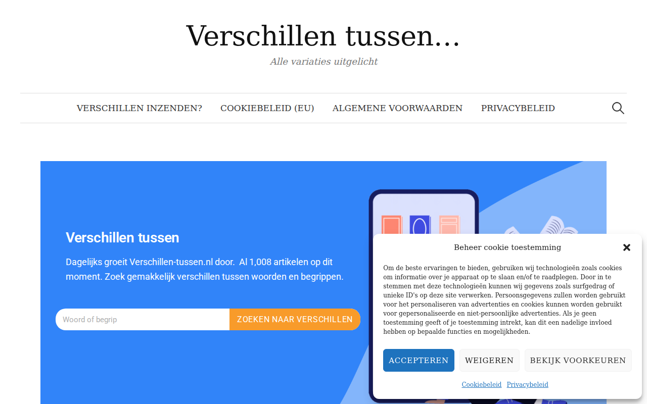 verschillen-tussen.nl